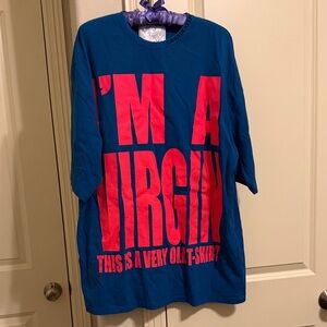 Blue and Pink Graphic Shirt